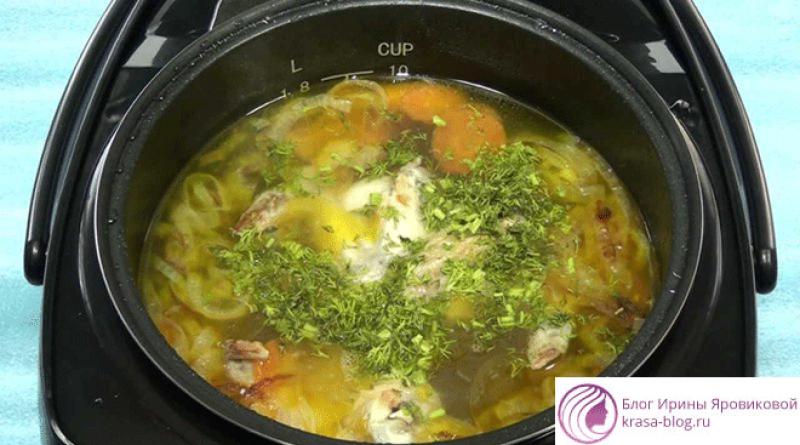 Волшебный суп с курочкой в мультиварке Как варить суп с курицей в мультиварке