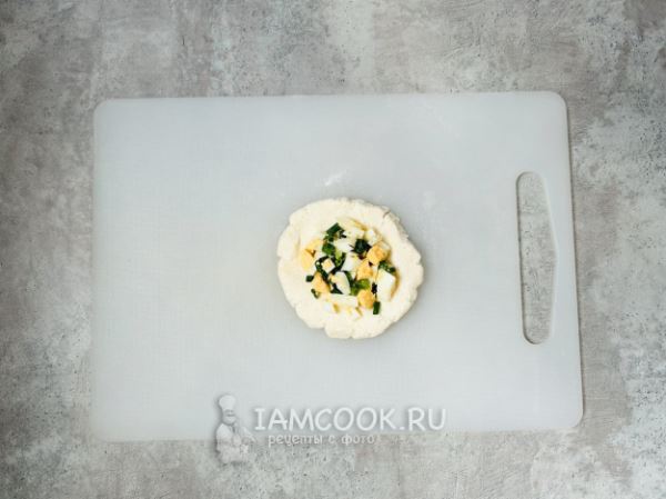 ПП пирожки с луком и яйцом